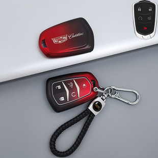 凯迪拉克xt5钥匙套xt4高档xts男ct6女srx包xt6扣ct5壳atsl汽ct4车