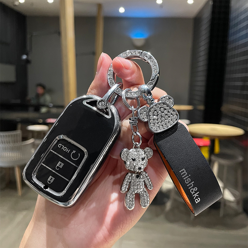 本田汽车钥匙套crv雅阁思域皓影xrv缤智 HRV凌派型格壳扣包保护套