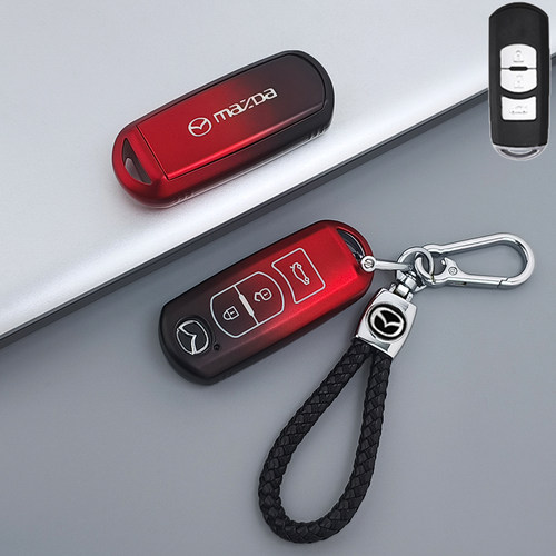 适用马自达昂克赛拉钥匙套CX4阿特兹CX5马3创意汽车包高档壳扣男