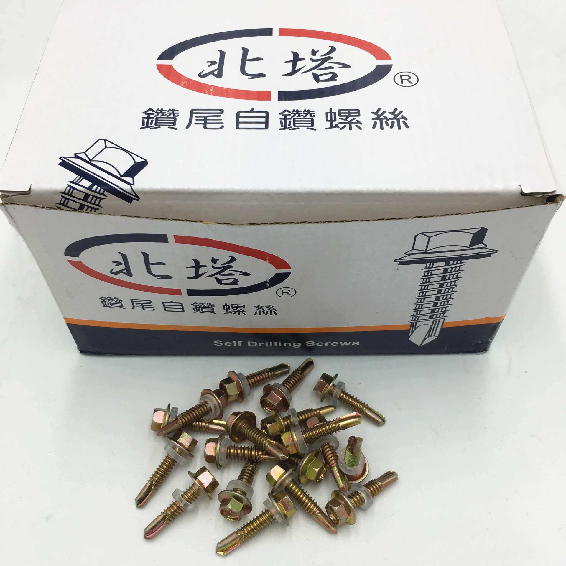 新品北塔六角钻尾螺丝 国标彩钢瓦自钻丝 燕尾自攻钉型号全现货供