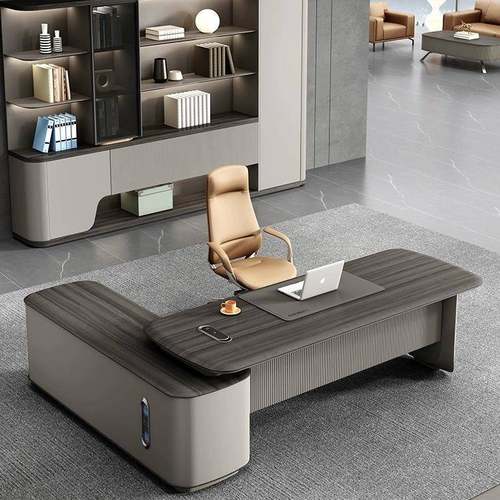 老板桌总裁桌简约现代办公室桌椅组合轻奢经理办公桌办公家具