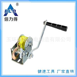 倍力得迷你绞盘手动绞盘手摇船用500磅 配织带KW500 lbs