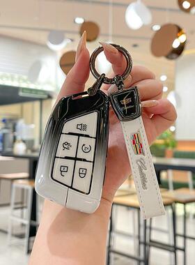 凯迪拉克XT5钥匙套专用ATSLXTSXT6XT4CT4CT5CT6高档包壳扣