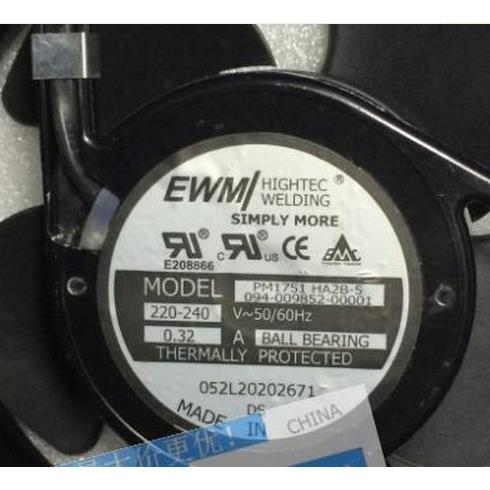 原装派尔可PM1751HA2B-517251AC220-240V0.32A交流散热风扇