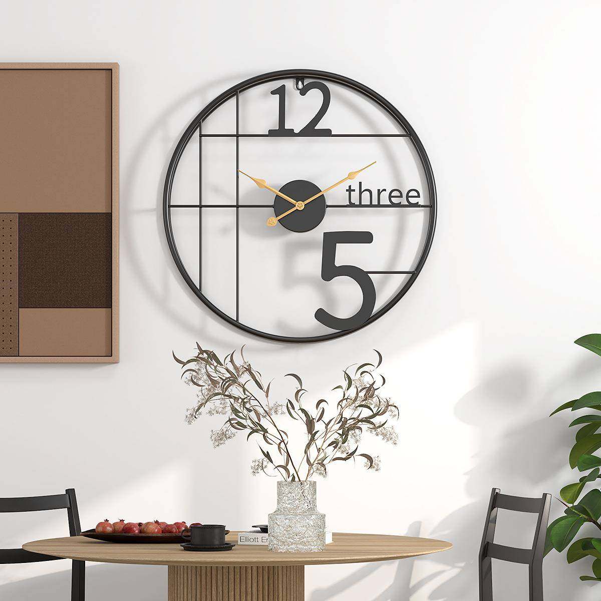 客厅挂钟现代简约个性创意极简家时钟时尚挂墙大气装饰轻奢钟