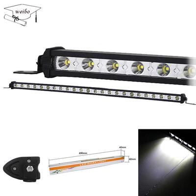 26inch72w24led汽车LED工作灯超薄小单排长条越野车顶中网灯