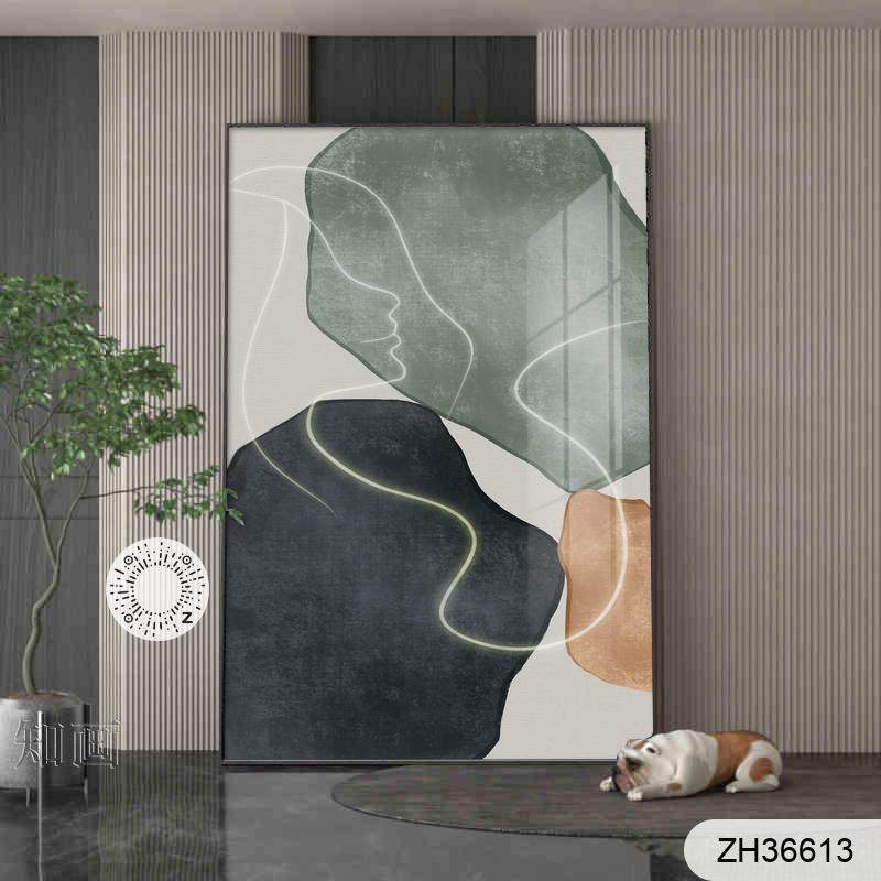 北欧现代艺术客厅壁画挂画大尺寸落地画入户玄关走廊装饰画