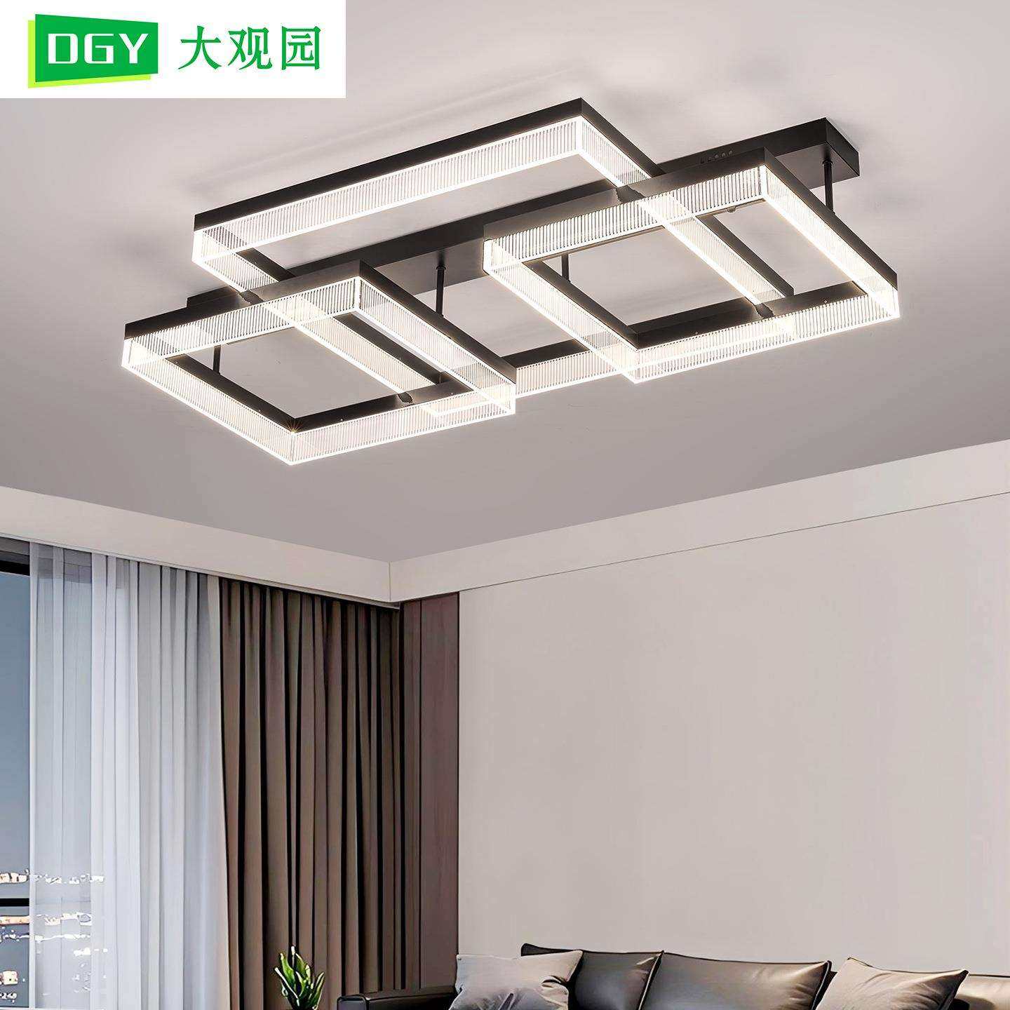 客厅灯大厅主灯大气2025新款广东中山吸顶灯灯具全屋套餐组合005L