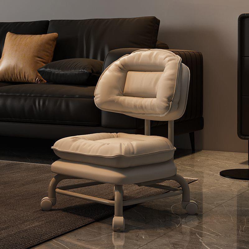 万向轮云朵小凳子滑轮小矮凳落地收纳摆件家用儿童凳靠背椅可旋转