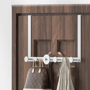 衣柜门后挂钩挂衣钩2cm厚门 橱柜门上置物架宿舍床头衣服收纳挂架