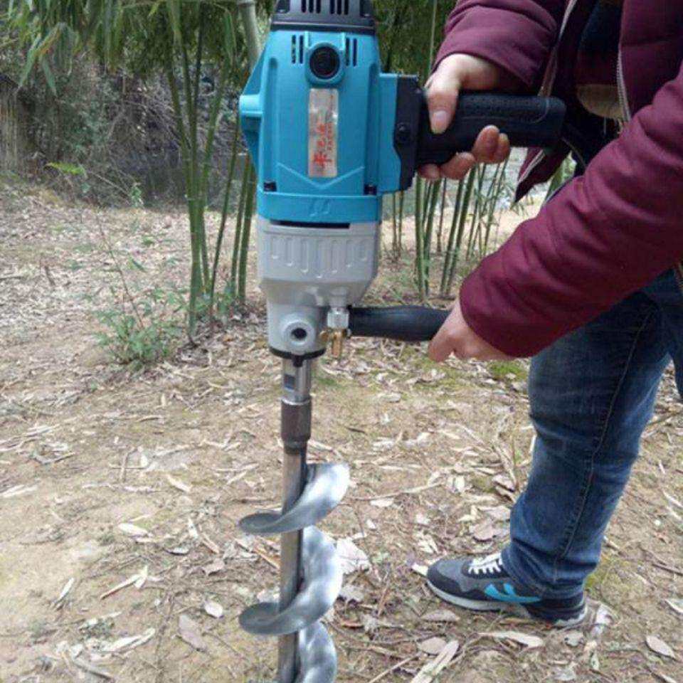 大功率电动地钻机钻孔机打孔机打孔果树施肥葡萄猕猴桃钻洞种植机