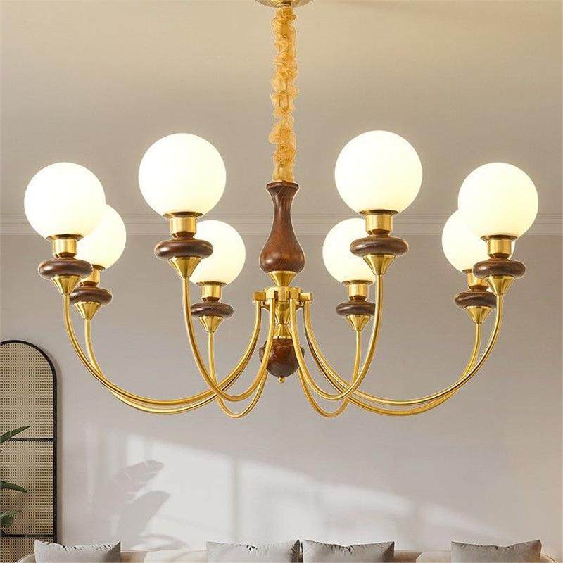 美式复古2025新款实木卧室吊灯客厅主灯胡桃木色灯具,电子元器件市场,集成电路（IC）,淘宝优惠券,粉丝福利购,淘宝优惠卷