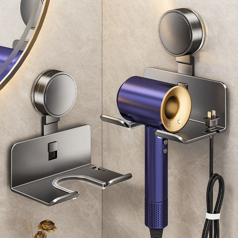 吸盘吹风机置物架免打孔壁挂式电吹风挂架卫生间浴室架子支架收纳,家庭/个人清洁工具,吹风机置物架,淘宝优惠券,粉丝福利购,淘宝优惠卷