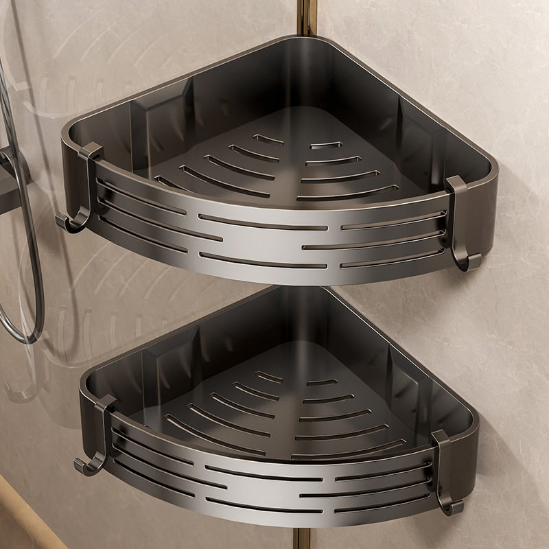 卫生间置物架浴室三角篮免打孔墙上壁挂式厕所洗澡洗手间收纳架子,家装主材,浴室角架,淘宝优惠券,粉丝福利购,淘宝优惠卷