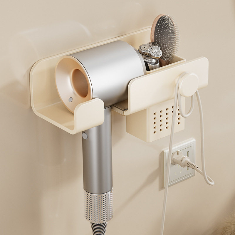 吹风机置物架免打孔卫生间收纳绕线电吹风挂架吹风筒支架浴室架子,家庭/个人清洁工具,吹风机置物架,淘宝优惠券,粉丝福利购,淘宝优惠卷