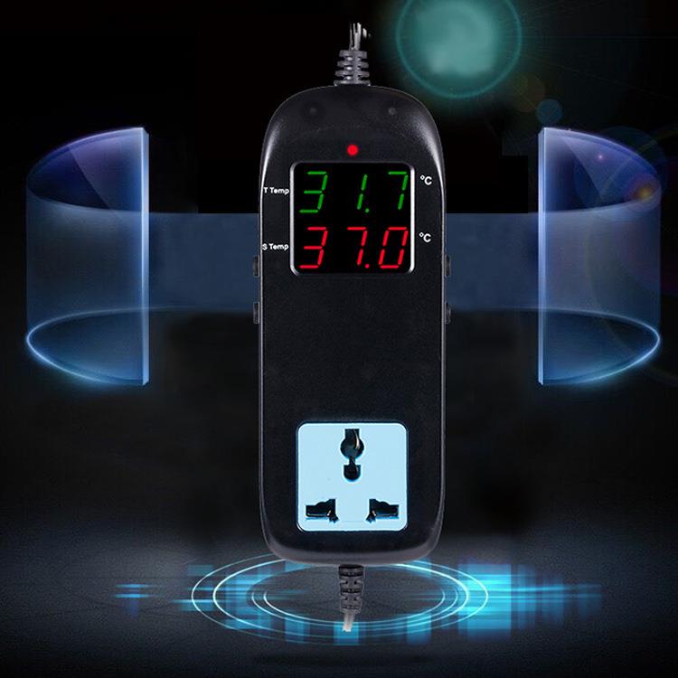 跨境新款数显智能电子温控器 MH-2000 带电源线温控器 温度显示器