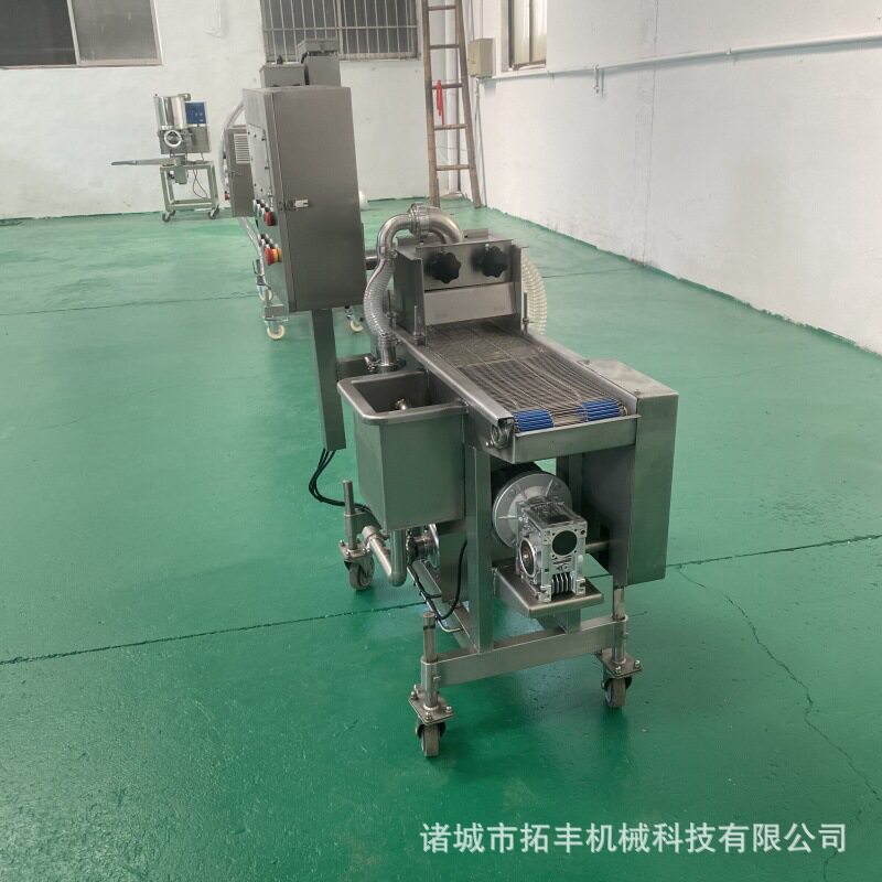 全自动上浓浆设备 商用浸入式奶冻卷裹浆机 大型不锈钢上浆流水线