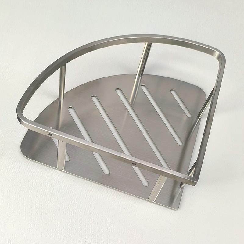 9C浴室角架加厚304不锈钢三角架卫生间转角置物架淋浴房壁挂收纳