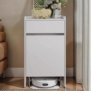 扫地机器人收纳柜可移动基站柜客厅简约角柜阳台储物收纳柜置物架