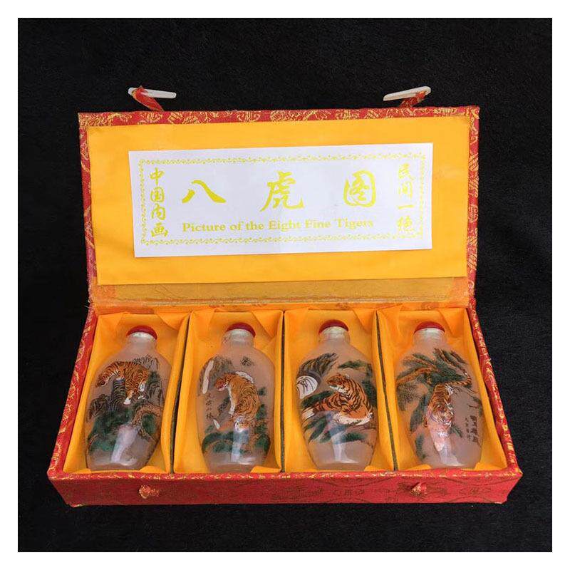 玉器古玩杂件琉璃雕塑彩绘梅兰竹菊鼻烟壶地摊货源新款