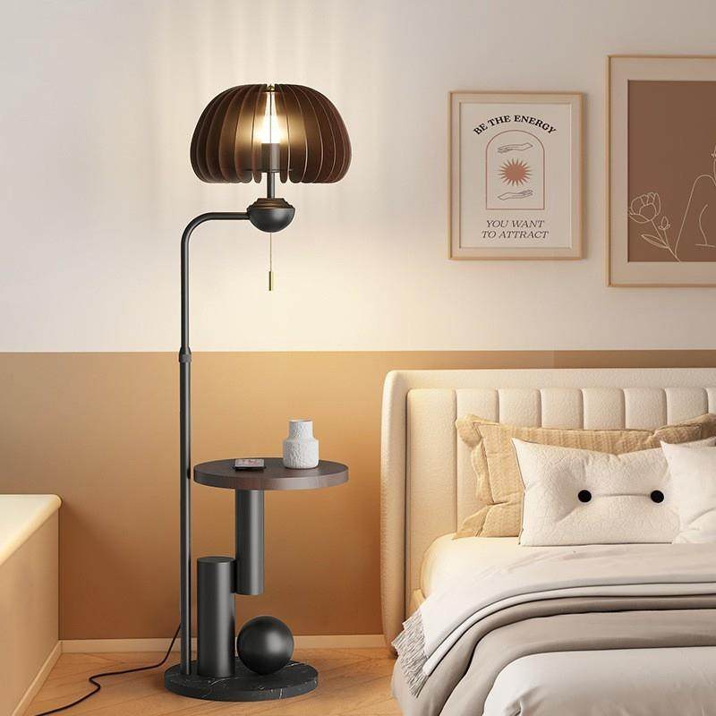 落地灯客厅卧室床头沙发旁边几中古风高级感简约美式法式复古台灯