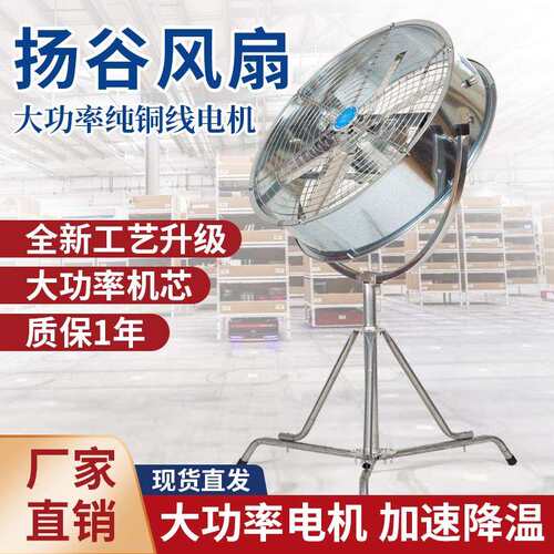 ll新款强风扬谷风扇大风量工业工厂落地风扇通用排风机车间换气