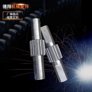 定 渐开线矩形花键加 制减速机齿轮轴 硬齿花键 工 齿轮轴 花键轴