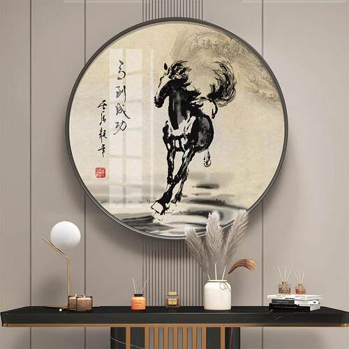 马到成功壁画徐悲鸿马挂画骏马图墙画八骏图装饰画