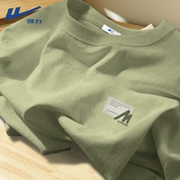 【Тяжелый чистый хлопок】 Пальмовая зеленая (H Green Brand Mark Mark)