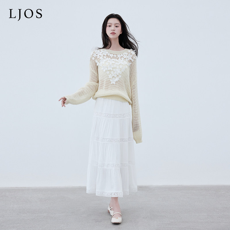 3D立体钩花工艺，柔软亲肤，走动摇曳生姿