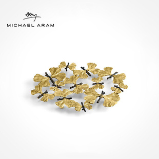 Michael Aram美国创意厨具锅垫蝴蝶银杏三脚架隔热垫盘子防滑垫子
