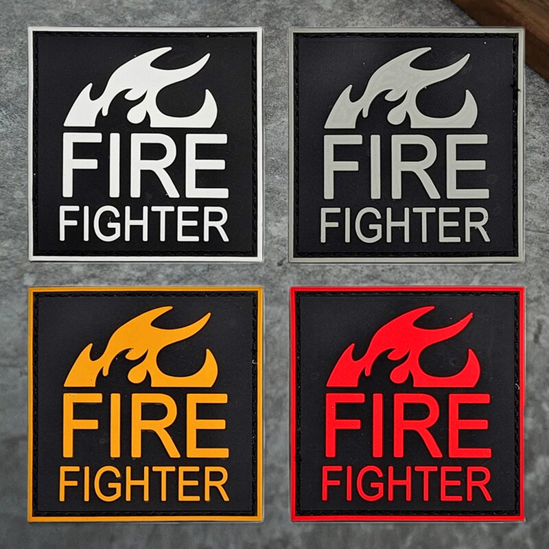 火线救援fire fighter消防救火队员标志魔术贴臂章徽章胸章士气章