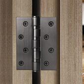 4寸平开合页门页折页实木门黑色静音轴承合叶房门铰链不锈钢活页