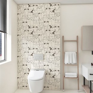 客厅卫生间洗手间瓷砖背景墙拼接大花砖600x1200mm釉面柔光岩板