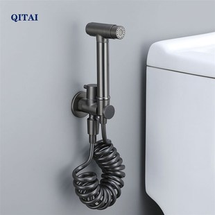 北欧全铜枪灰色马桶冲洗喷枪伴侣卫生间水龙头洗屁股增压家用喷头