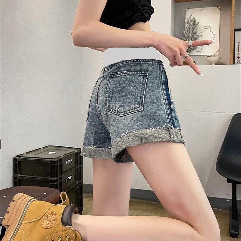 高腰卷边牛仔短裤孕妇夏季薄款宽松显瘦a字热裤三分打底托腹裤子,孕妇装/孕产妇用品/营养,孕妇休闲裤,淘宝优惠券,粉丝福利购,淘宝优惠卷