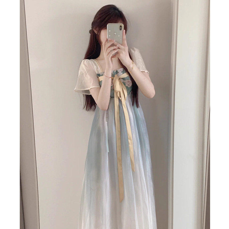 新中式国风改良版汉服连