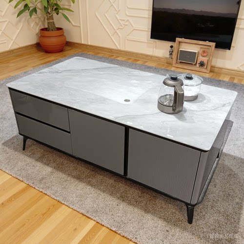 天然大理石功夫茶几超晶石