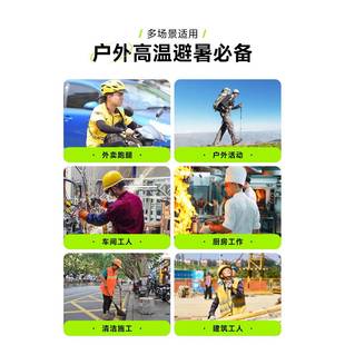 挂脖 挂腰风扇工地随身腰挂电风扇制冷迷你腰间充电厨房户外便携式