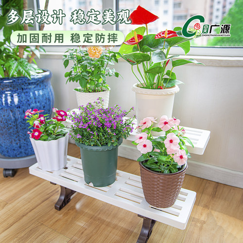 中天广源双层花架加厚易收纳