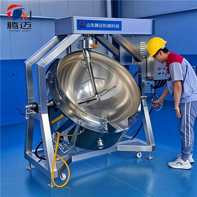 商用全自动搅拌炒锅火锅底料炒料机电加热炒糖熬酱机油茶面粉炒锅
