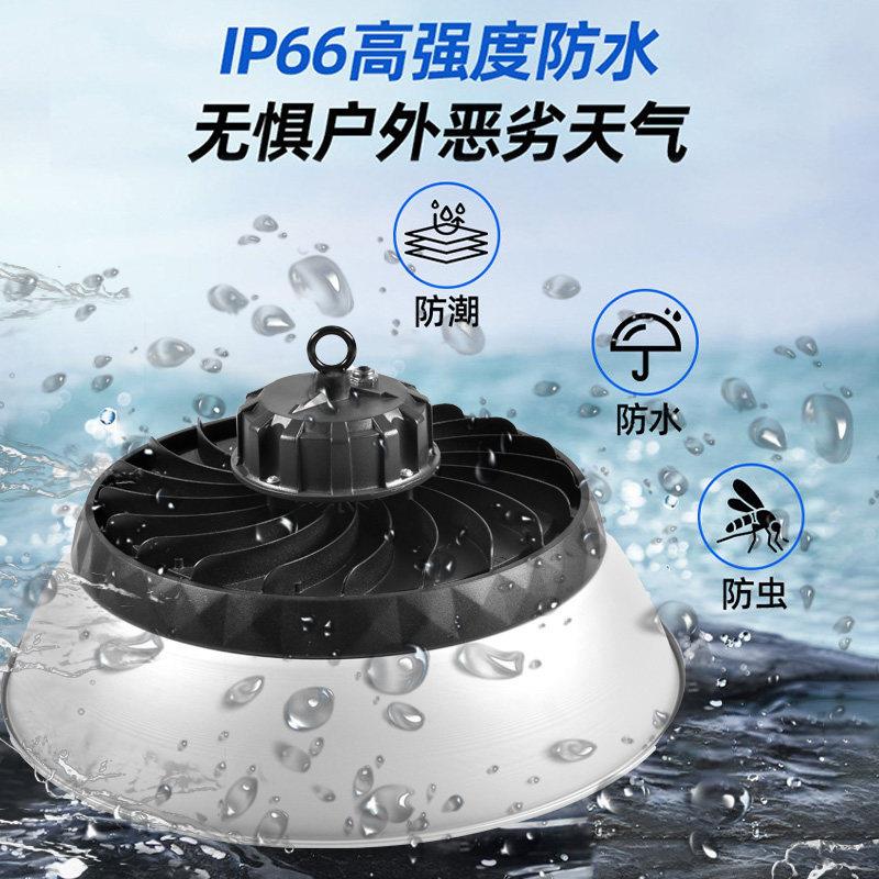 UFO飞碟工矿灯带灯罩跨境款大功率仓库车间照明灯压铸款车间吊灯图片