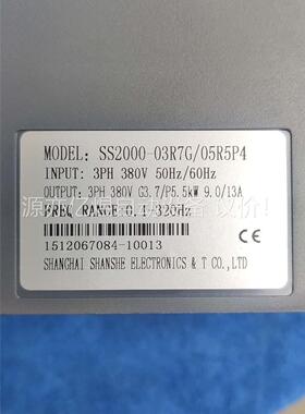 台达SS2000-03R7G/05R5P4 380V 3(议价)