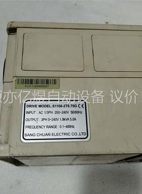 拆机S1100-2T0.75K三基变频器220Ⅴ功能正常。(议价)