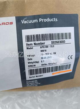 爱德华真空计APG100-XLC D02603000(议价)