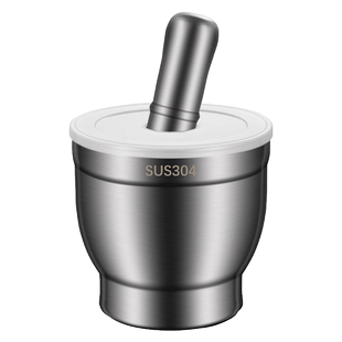 304不锈钢捣蒜器家用捣碎罐手动研磨蒜泥器蒜臼子捣药器研钵擂钵