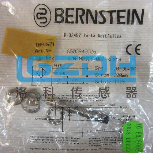 议价正品BERNSTEIN伯恩斯坦6502942006传感器KIN-M08PS/002-KLSM8
