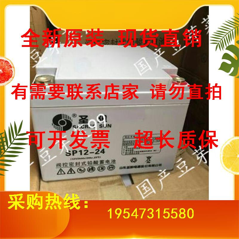 蓄电池SP12-24FR铅酸免维护12V24AH蓄电池UPSEPS电源机房专用