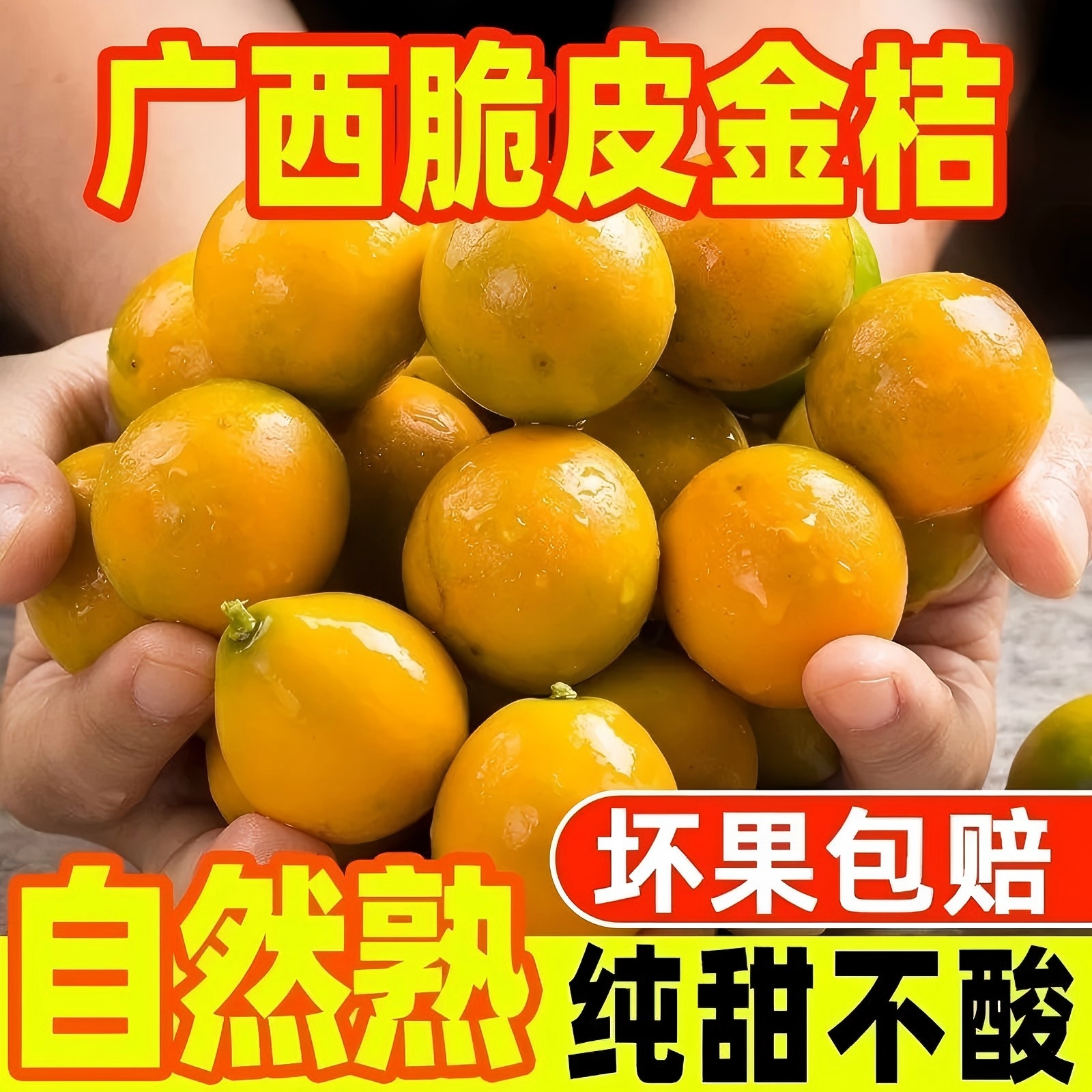 广西脆皮金桔小10斤新鲜水