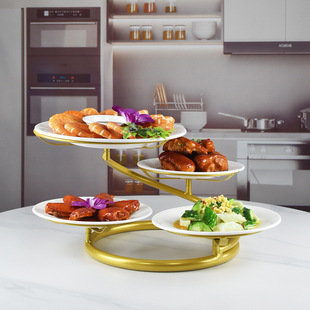 冷盘架子家用摆盘器台阶式放菜架子厨房备菜架凉菜架冷菜架省空间